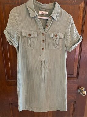 Vineyard Vines Light Sage Green Mini Dress